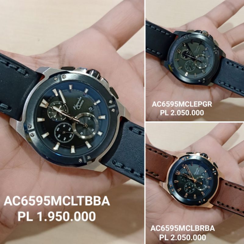 Jam Pria AC6595 Leather Strap Original || AC 6595 MC ORI