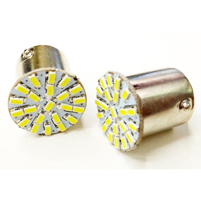 Lampu Rem Mobil LED 1156 SMD 3014 2 PCS - putih