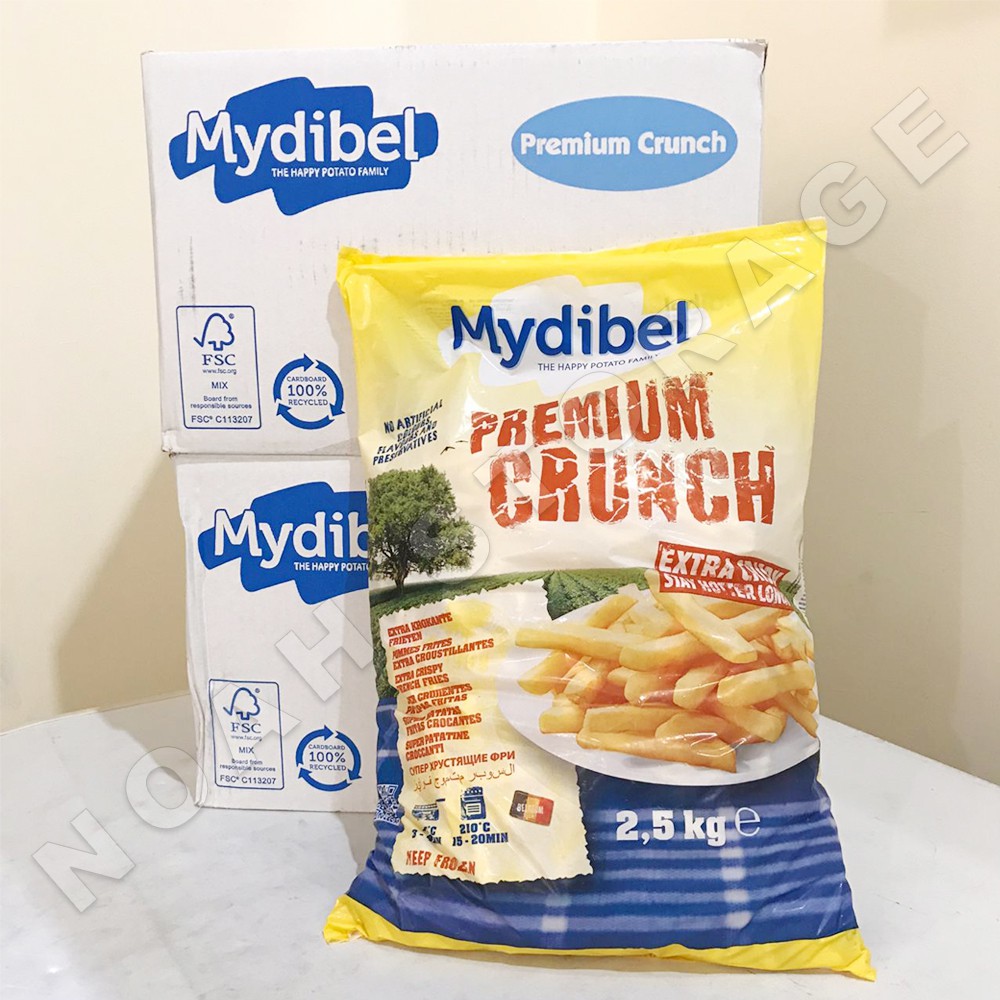 

MYDIBEL PREMIUM CRUNCH 2,5 KG FRENCH FRIES/KENTANG GORENG MY DIBEL