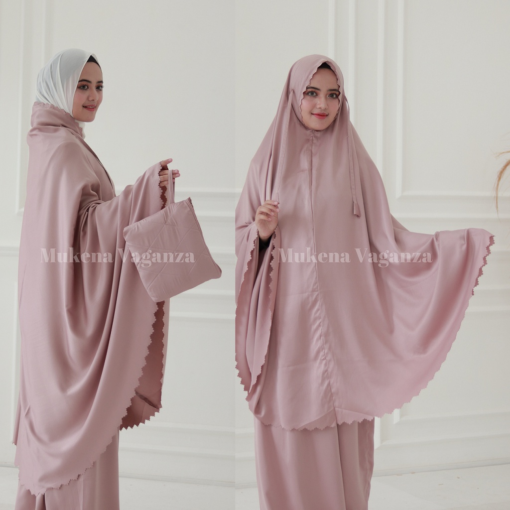 Mukena Dewasa Daily Pastel Lasercut terbaru