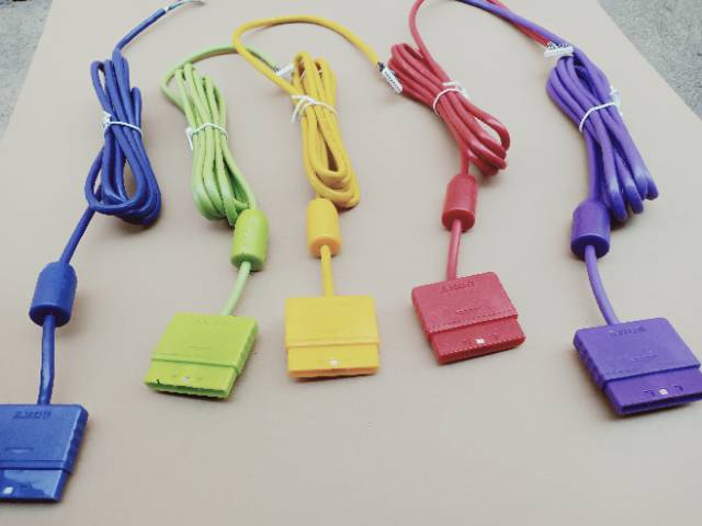 KABEL STIK PS2 SERAT WARNA dan HITAM