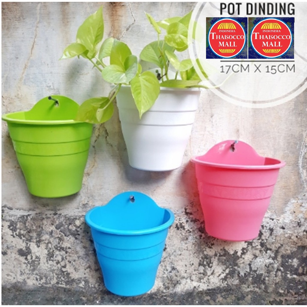 pot gantung tempel dinding tanaman