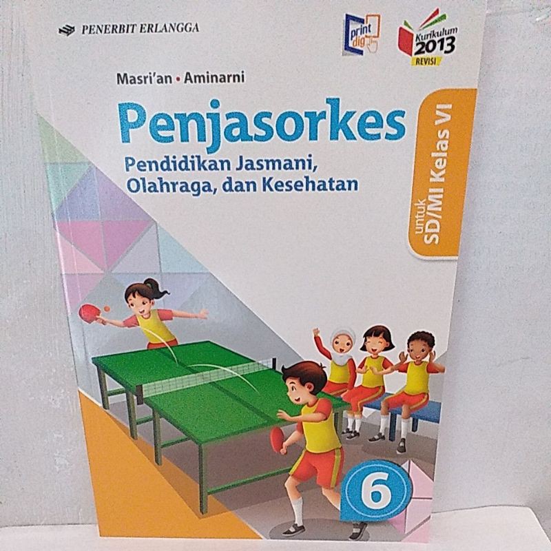 Jual Buku Penjasorkes SD/MI Kelas VI Erlangga Indonesia|Shopee Indonesia