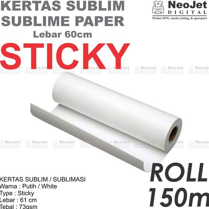 

Paling Dicari] Kertas Sublim Roll Sublimasi Sublimation Sticky Lebar 60Cm Gulungan