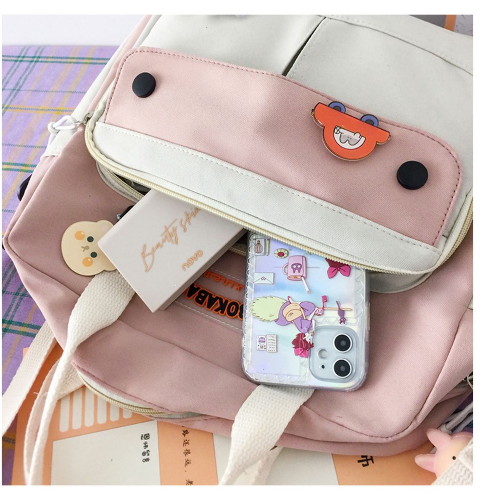 WYK121 Tas Bahu Selempang Jinjing Sekolah Shopping Messenger Impor TKM