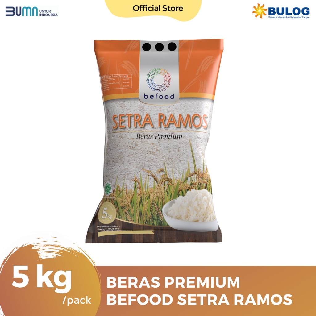 Jual Bulog Beras Premium Befood Setra Ramos 5 Kg Shopee Indonesia 9447