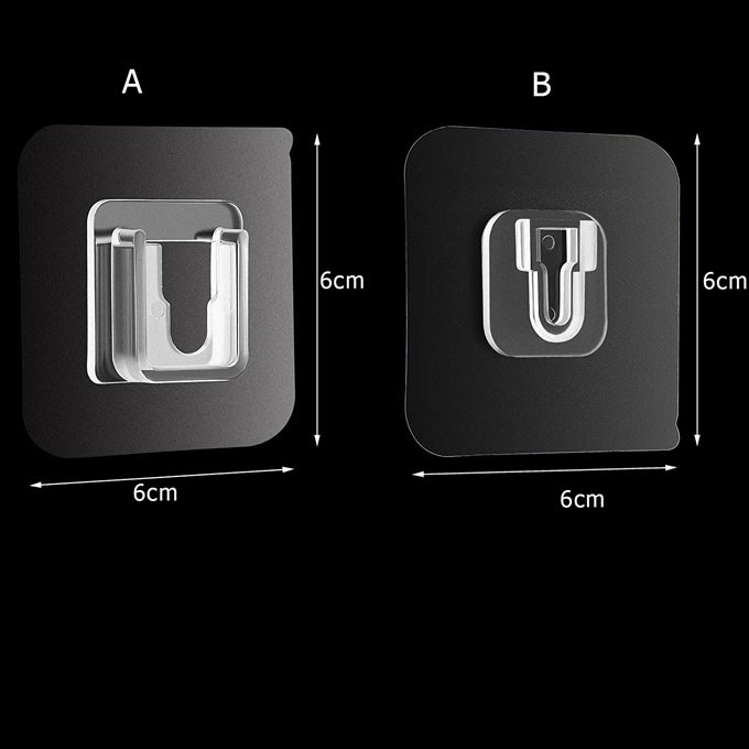 Gantungan Tempel Socket Hook Gantung PLUS MINUS Kualitas Premium 1 set - LPM Shop