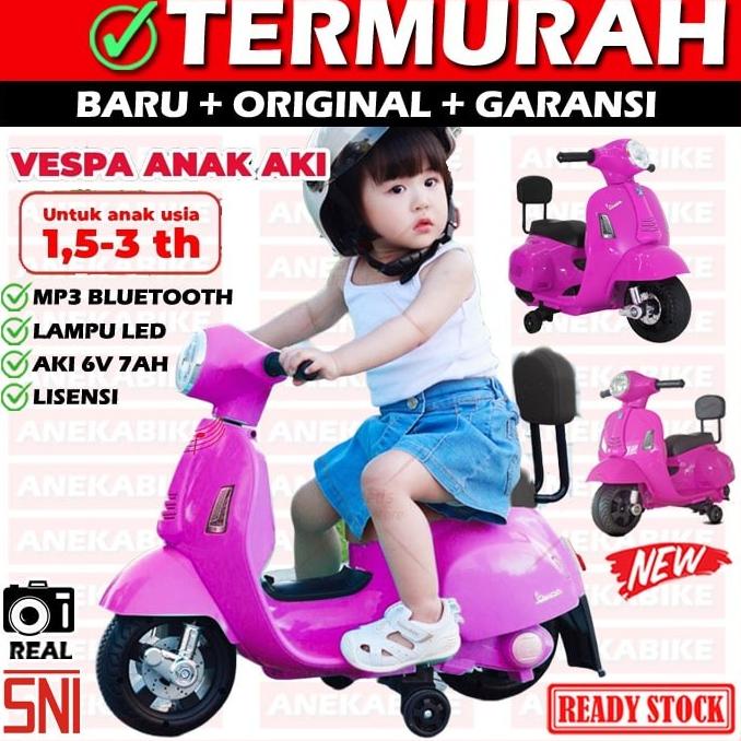 Mainan Anak Motor Aki Vespa Mini PMB M788 M-788