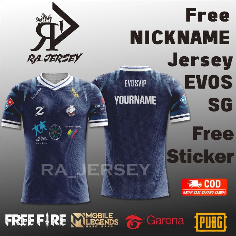 Jersey EVOS SG Free Nickname