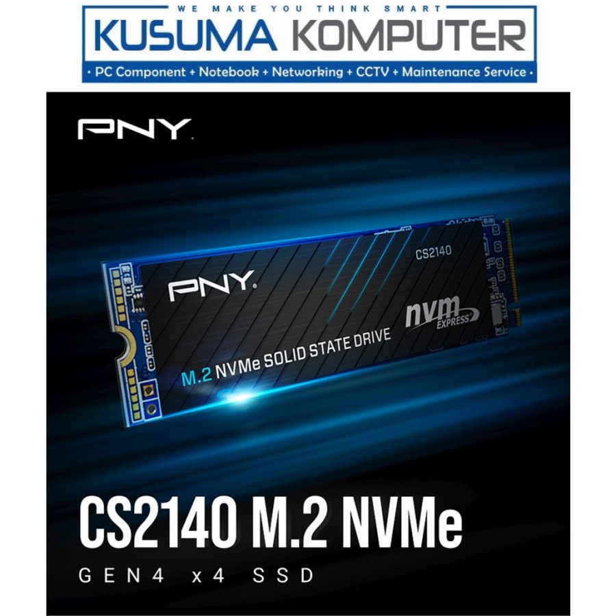 PNY CS2140 M.2 NVMe 2TB SSD PCIe Gen4 x4