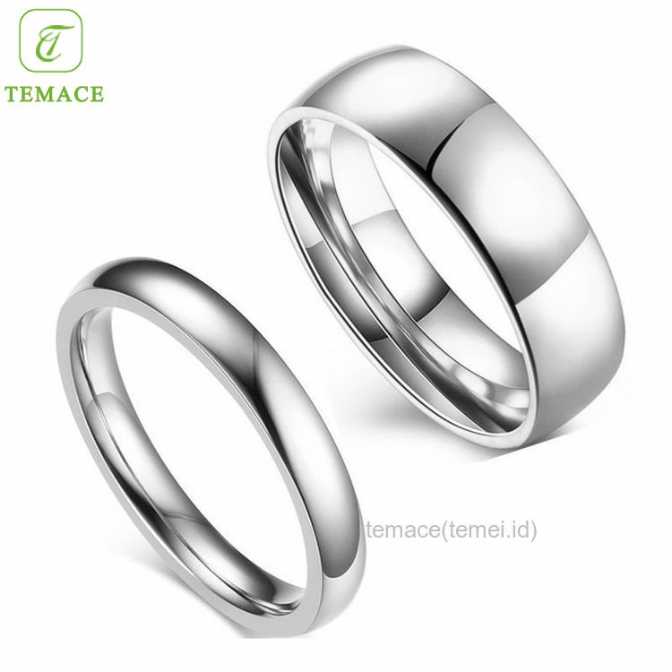 Cincin Wanita Bahan S925 Silver Gold Sparkling Titanium Steel Untuk Pernikahan