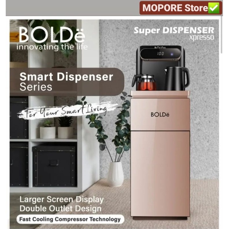 BOLDE SMART DISPENSER XPRESSO WITH REMOTE + 2 KETTLE 100% ORI(Khusus Gojek dan Instan car)