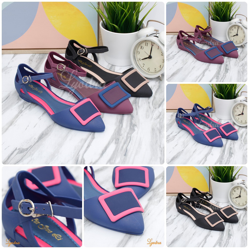 Yodra / Lyodra Lila Wedges Jelly Shoes Import LDR304 Real Pict