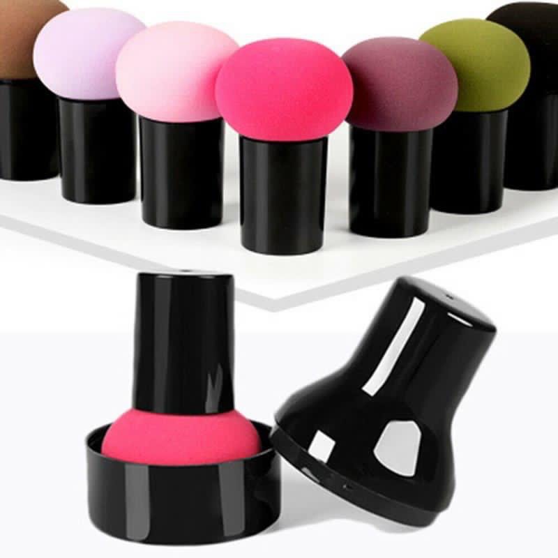 Sponge Make Up Jamur / Sponge Gagang Beauty Blender / Spons Wajah