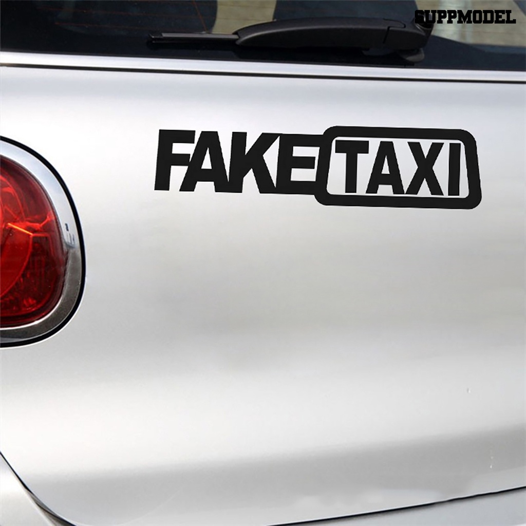 Sl Stiker Tulisan FAKE TAXI Untuk Dekorasi Mobil