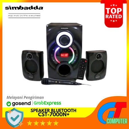 Speaker Bluetooth Simbadda CST 7000N+ Subwoofer Bass Power LED Display