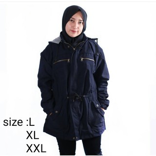 TERMURAH ! Jaket Parka Cewek - Parka Wanita Canvas - Parka Ledies Acrylic XL XXL XXXL