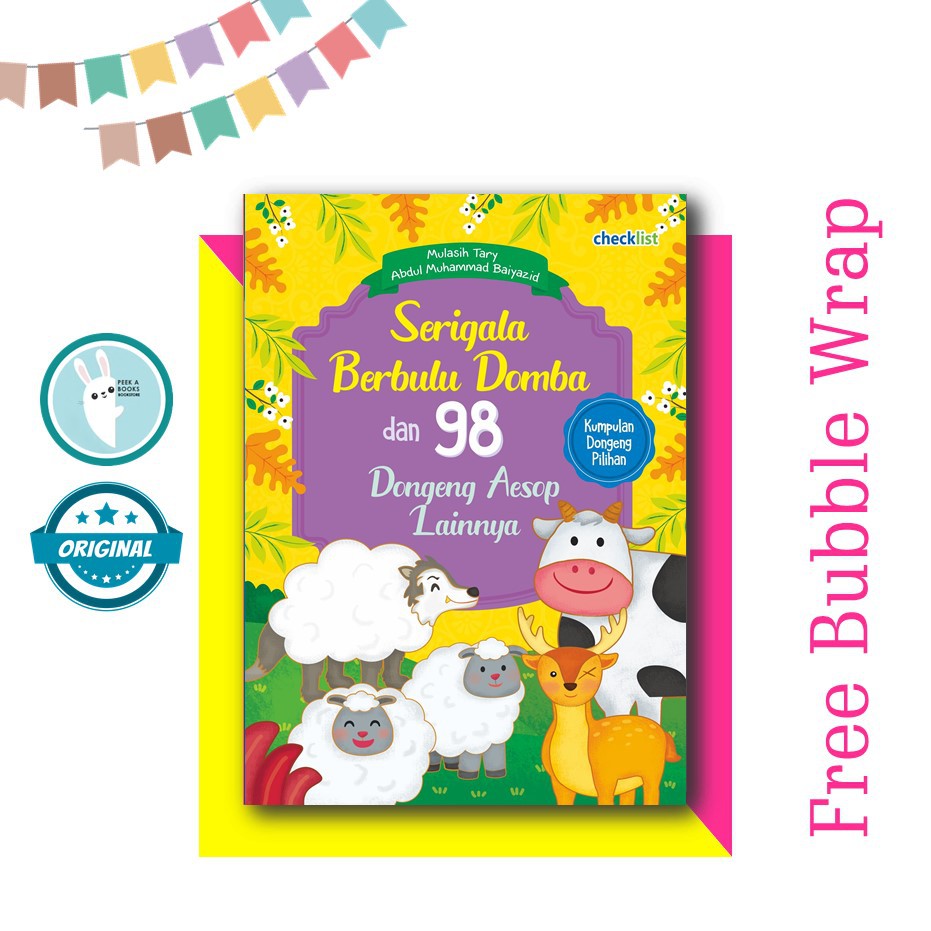 CHILDREN BOOK SERIGALA BERBULU DOMBA 98 DONGENG AESOP CHECKLIST Shopee Indonesia