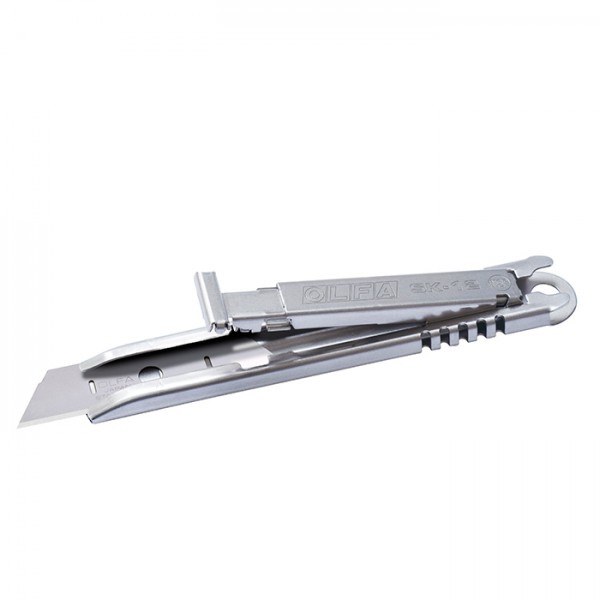 

Olfa SK-12 Pisau Cutter Stainless Steel Cutter self-retracting Safety knife