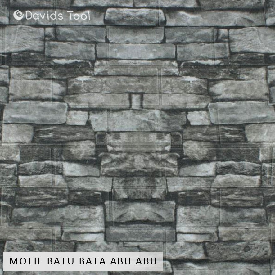 Wallpaper dinding bata putih foam 3D