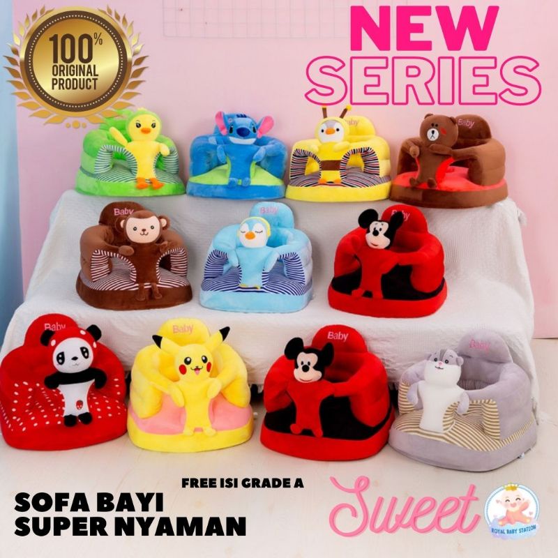 UPGRADE Series Sofa Bayi Kursi Makan Santai Bayi Bahan Boneka Original