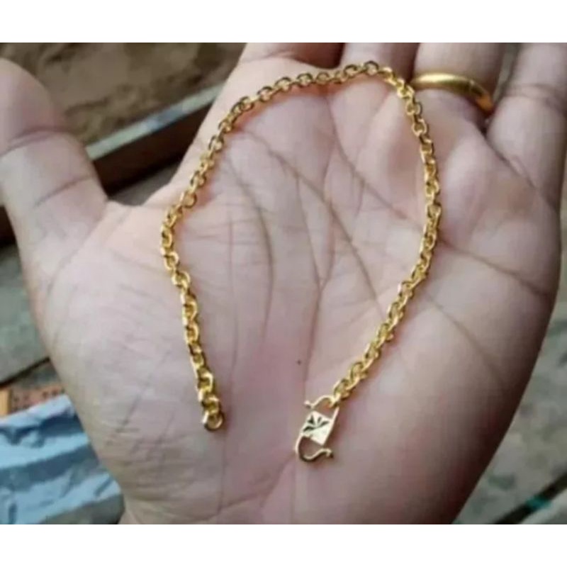 Gelang Tangan Nory Lapis Emas 18K Anti Karat