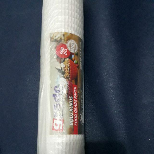 Grade Cake Case Bolu Kukus Putih 12,5 Cm [1 Slop/500 Pcs]