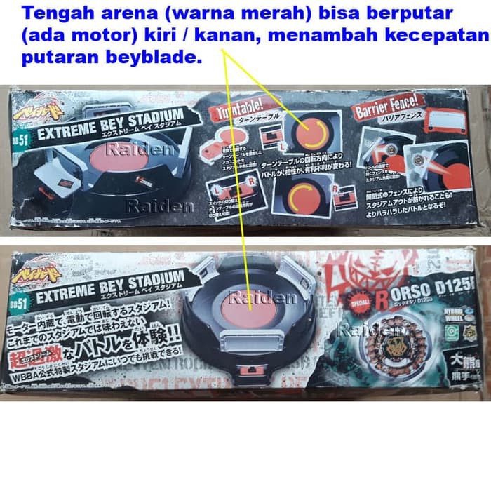 stadium arena beyblade bb51 extreme 