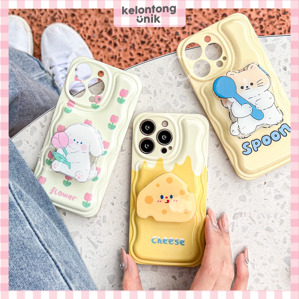 For iPhone - Cartoon Soap Case with Griptok