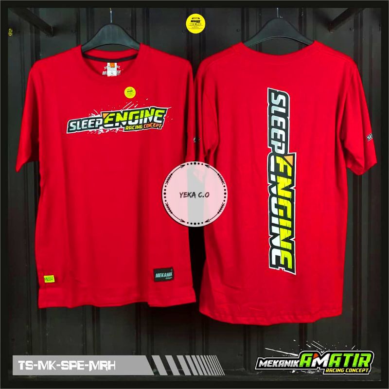 Kaos/t-shirt racing/sleep engine/kaos sleep engine original/sleep engine keren