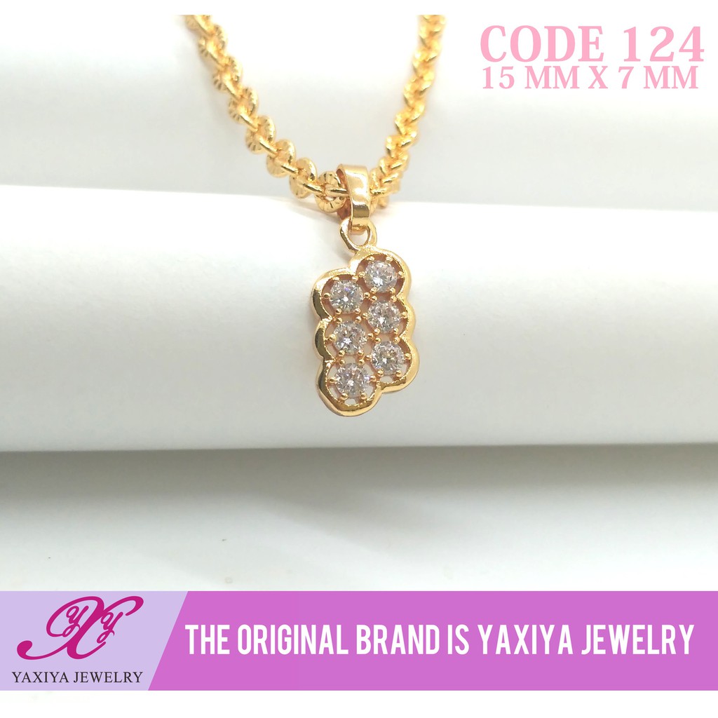 

Liontin Emas Fashion Permata Perhiasan Lapis Emas 18K Yaxiya Jewelry 124