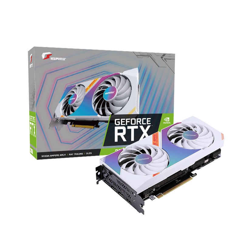 COLORFUL iGame RTX 3050 ULTRA W DUO OC 8G-V 2 Fan White rtx3050 8gb GeForce VGA CARD