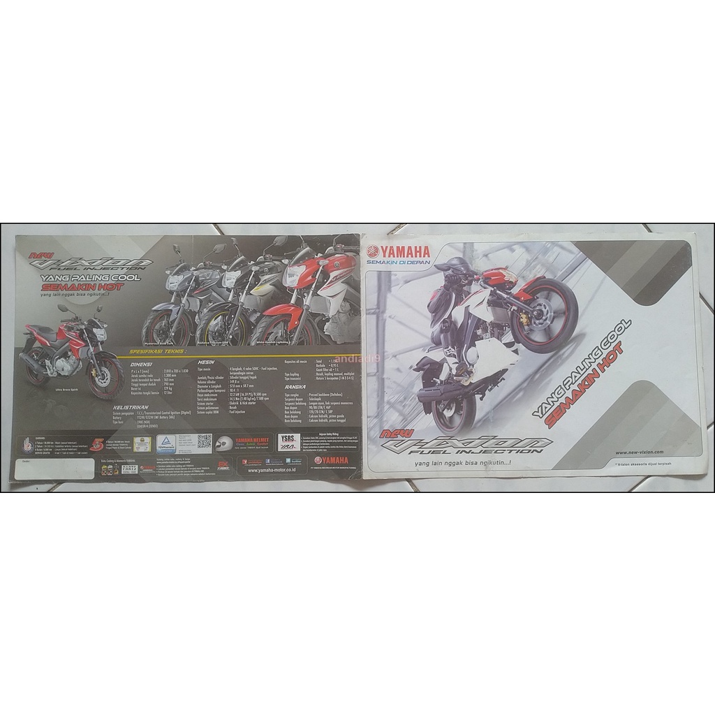 BROSUR SEPEDA MOTOR YAMAHA NEW VIXION