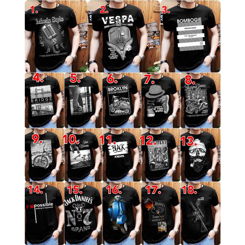 Kaos distro keren kaos cowok gambar spiderman