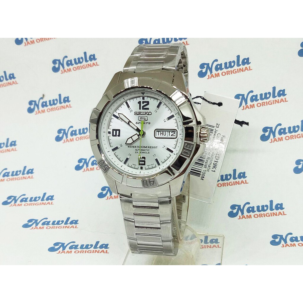 Seiko 5 Sports SNZD19 Automatic SIlver DIal - Jam Tangan Pria SNZD19