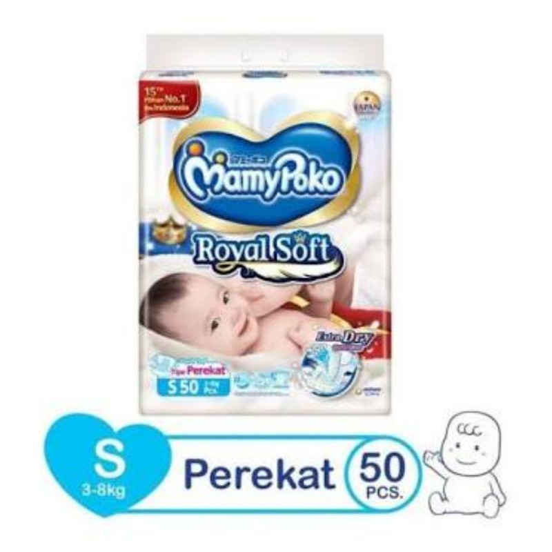 MamyPoko Royal Soft perekat S 50