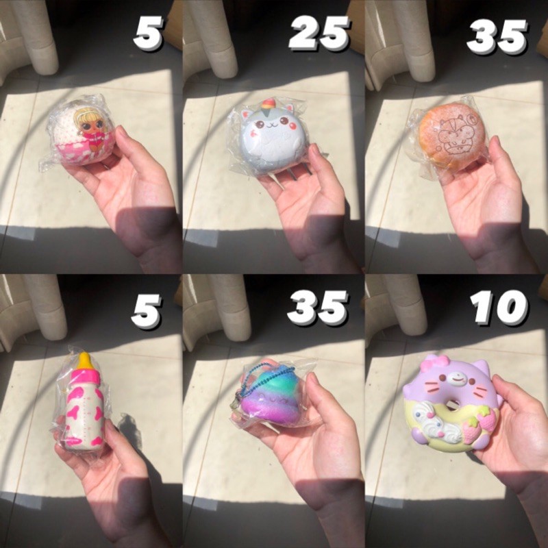 squishy poli, fuwakyun, lol surprise, punimaru, crazy poo