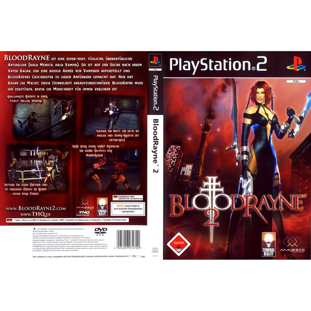 Kaset Ps2 Game Terbaru Blood Rayne 2