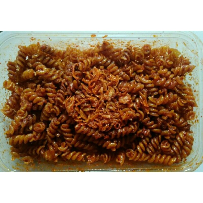 

Makaroni 200gr/makaroni spiral/makroni kerang/makaroni pipa cemilan bumbu basah glabed 200gram