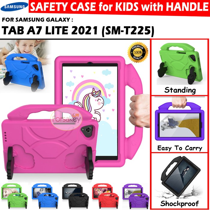 Samsung Galaxy Tab A7 Lite 2021 SM T225 Kids Soft Case Casing Cover Sarung Kesing Softcase Anak Lucu