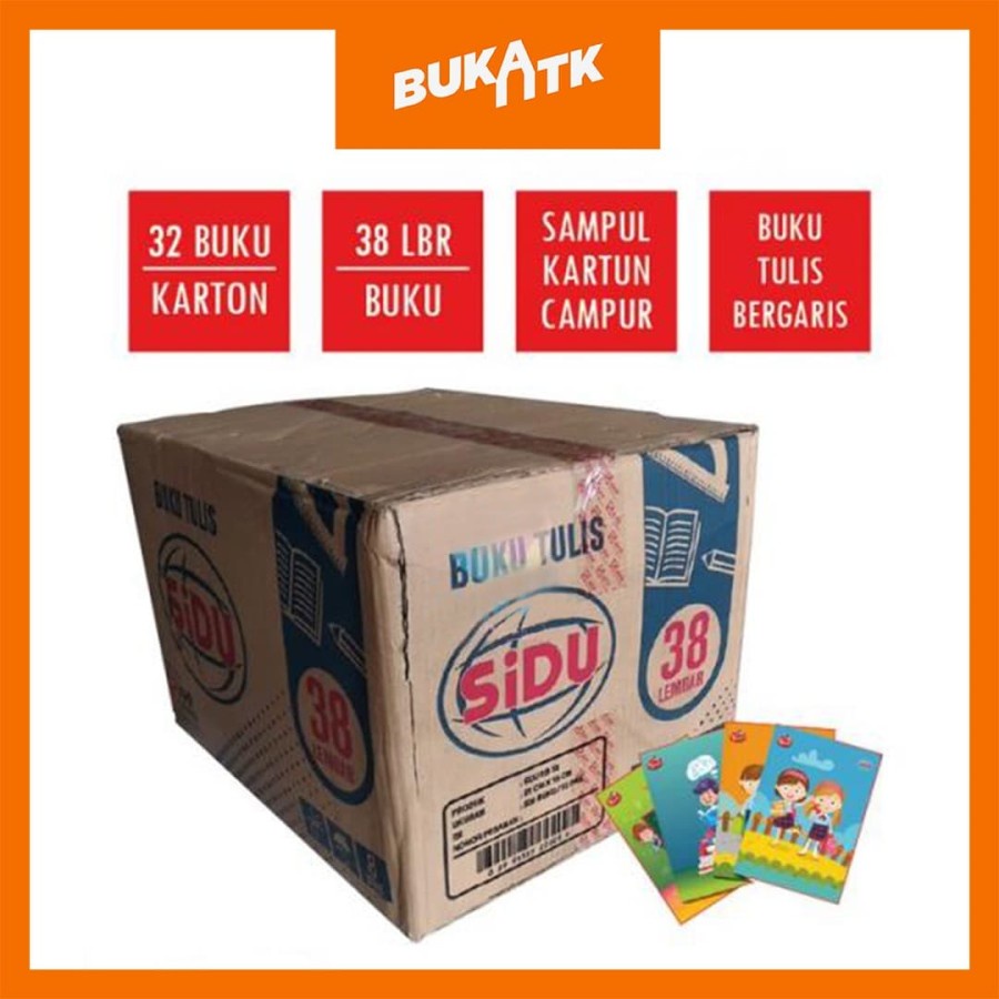 

Buku tulis buku sekolah merk Sinar Dunia isi 38lbr