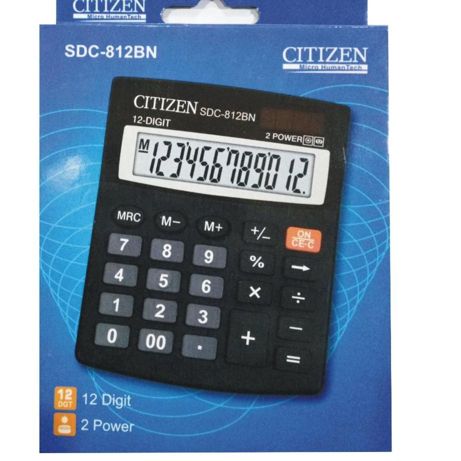 

Telah Hadir.. Kalkulator 12 Digit Angka CITIZEN SDC 812 - Calculator Digital