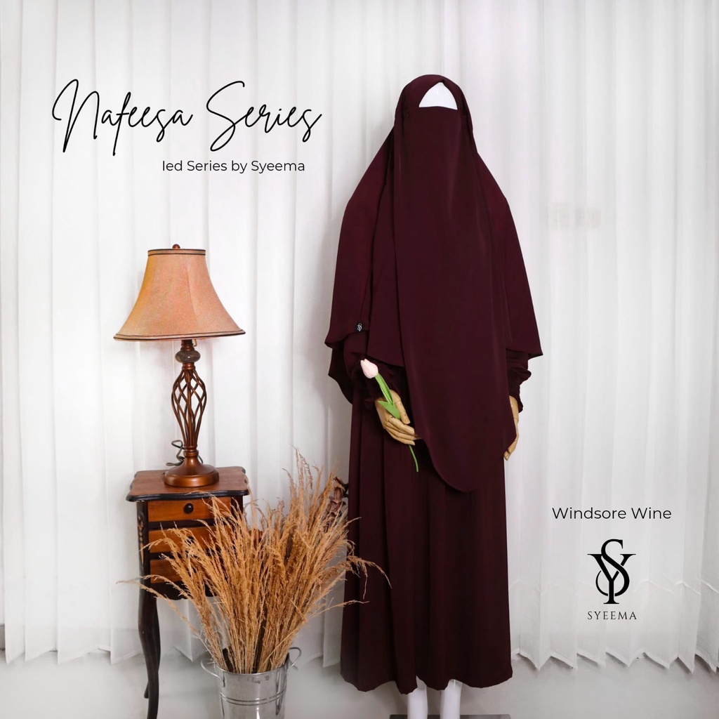 Gamis Nafeesa Series Windsore Wine by Syeema