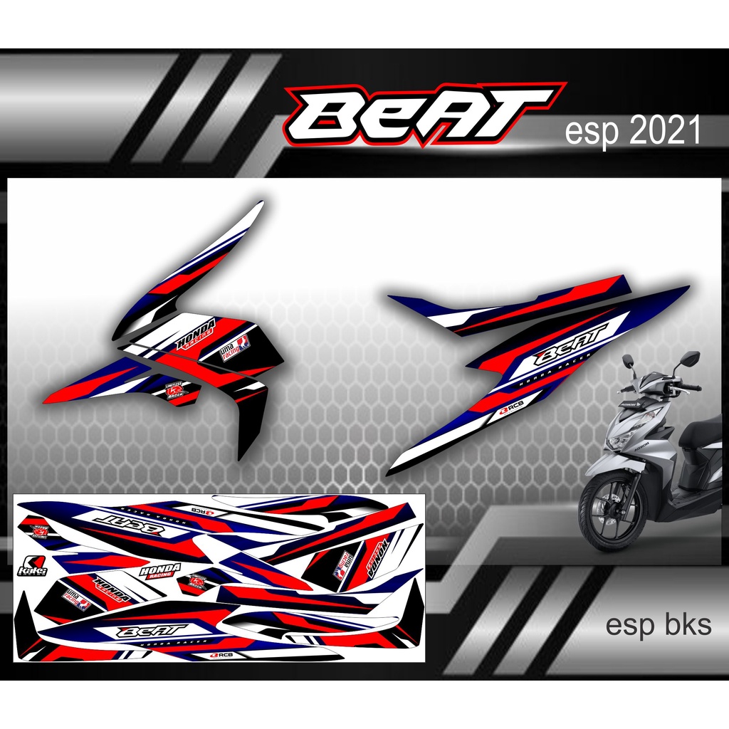 striping stiker honda beat esp 2021 variasi racing
