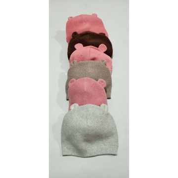 Size 0, 3 bulan. Topi Hat, Kupluk Beanie Anak Bayi - Carter's, Janie & J*ck, Polo Ralph Laure*-1
