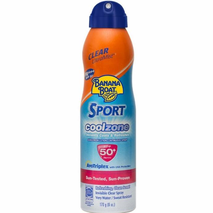 Banana Boat Sport Clear Ultramist Sunscreen Spray Sunblock SPF 50 170g