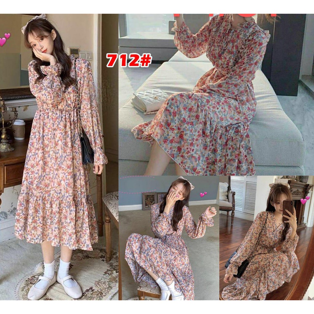 711#Dress Tunik/Dress Import/ dress casual/dress chiffon