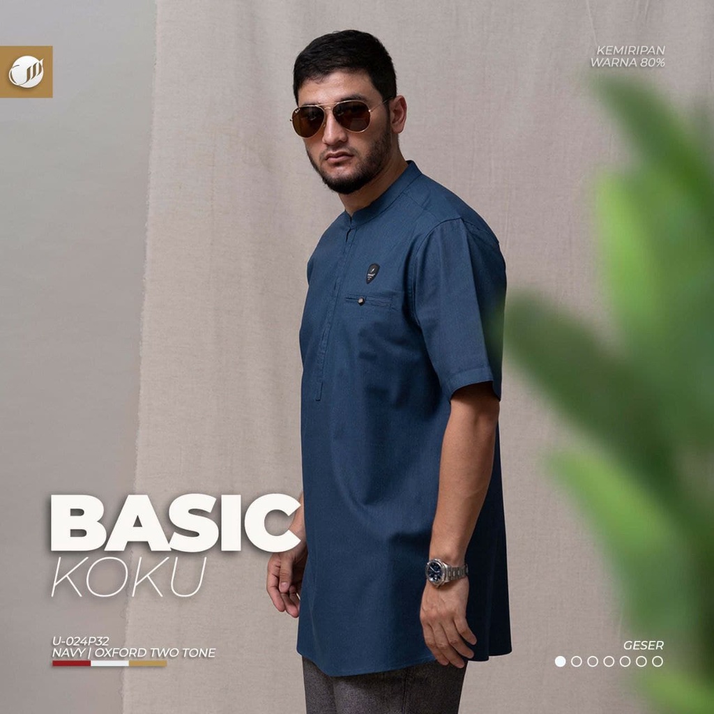 SAMASE Koku Basic Lengan Pendek U024P - Navy