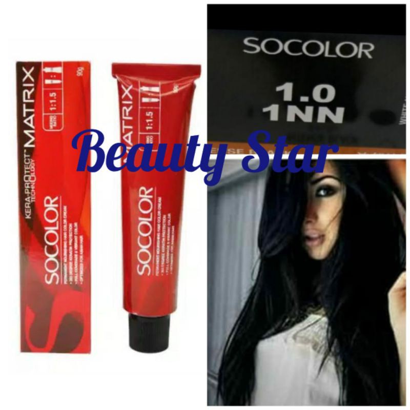 MATRIX SOCOLOR NO. 1.0 / 1NN INTENSE BLACK 90ML