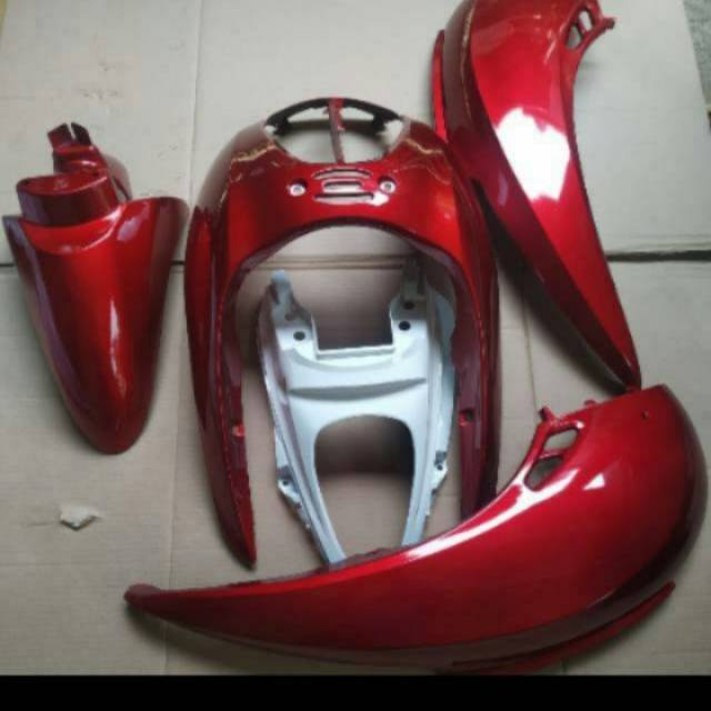 Body halus Honda Scoopy karbu merah 2010 2011 2012 2013